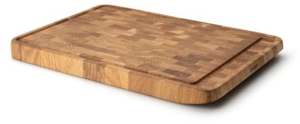 Tranchierbrett 46x32x3 cm Eiche Stirnholz