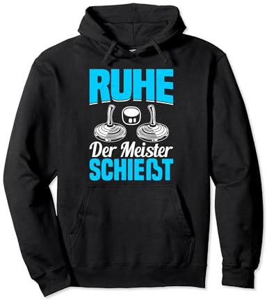Stockschießen Eisstock Eisstockschütze Eisstockschießen Pullover Hoodie