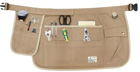 Gartenwerkzeuggürtel für Damen - Gartenwerkzeuggürtel,Werkzeug-Taillentasche aus | Taschen-Werkzeuggürtel, Canvas-Gartengürtel, verstellbare Utility-Gürtel für Gartenarbeit, Elektriker, 65 x 36 cm