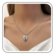 TseenYi Collier Pendentif Coquillage Collier Ras De Cou Cauris Argent Collier Pendentif Cauris Océan Collier Coquillage Plage Hawaii Collier Coquillage