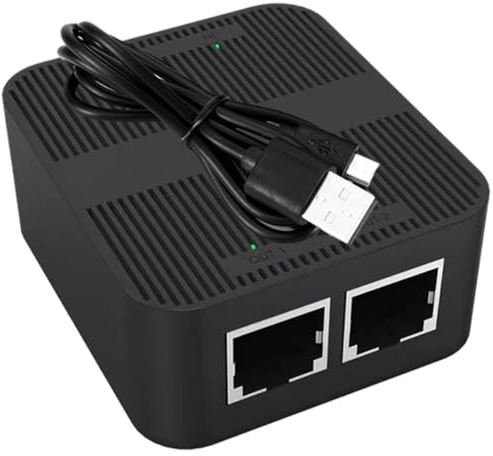 Artibetter Divisor De Cable Ethernet 1 a 2 Puertos Compartidor De Red Extensor Rj45 Instalación Fácil