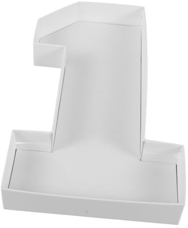 OKUMEYR Boîte À Bonbons En Carton Numéro 1 Cadre En Papier Pour Ballons De Fête Porte-bonbons Danniversaire Fournitures De Fête De Mariage Plateau Remplissable