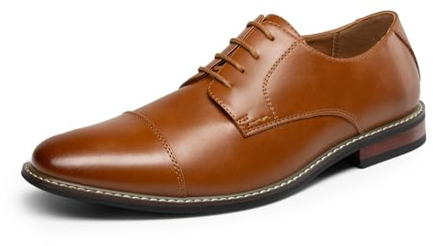 Bruno Marc Herren Derby Anzugschuhe Klassischer Business Schnürhalbschuhe,Size 43,Braun,BMUMOX2528