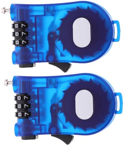 Toddmomy 2pcs Retractable Wire Lock Combination Locker Lock for Luggage Portable Cable Suitcase Cable for Travel Security