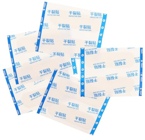 Mikinona 100stücke Elastische Stoffbandagen Hochwertiges Selbsthaftendes Tape Für Hände Füße Und Zehen Vorbeugung Von Rissen Und Hautirritationen Atmungsaktiv Und Langlebig