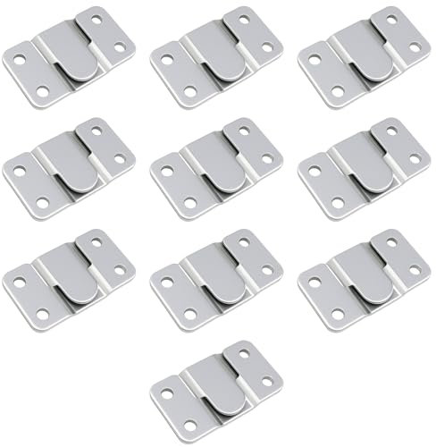 20 PCS Soporte Empotrado de Montaje, Soporte Espejo Pared, Herrajes para Colgar Cuadros, Espejos, Muebles Cocina, Sin Taladrar, Kit Hebilla Clip para Sofá y Marcos