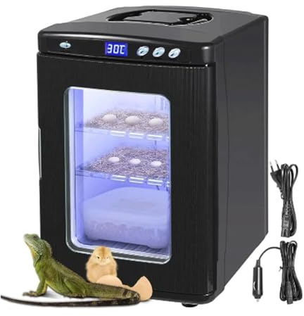 JBKNAN Incubatrice for Rettili da 25 Litri,Incubatrice for Uova Digitale,Incubatrice Scientifica da Laboratorio,Raffreddamento E Riscaldamento da 5 A 42 °C,Adatta for Piccoli Rettili.