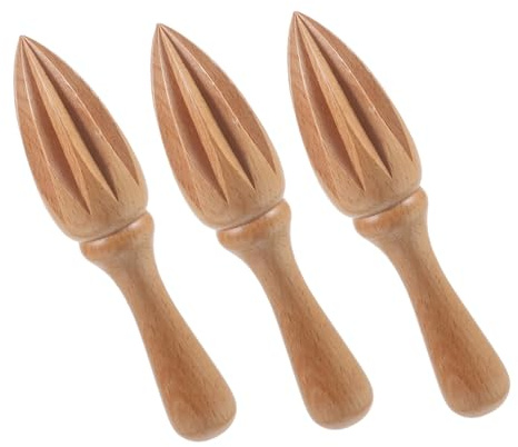 Cabilock 3piezas Exprimidor De Limón De Madera Exprimidor De Cítricos Manual Para Cocina Para Cocinar y Hacer Jugos Para y Naranjas