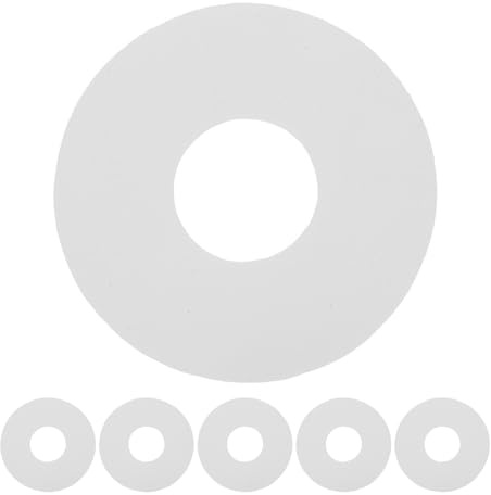 GRIRIW Juego de 6 Juntas de Válvula de Aire PVC para Botes Inflables Piezas de Repuesto Aplicables de 9 CM Compatibles Kayaks y Colchones Inflables Sellado Resistente para Embarcaciones