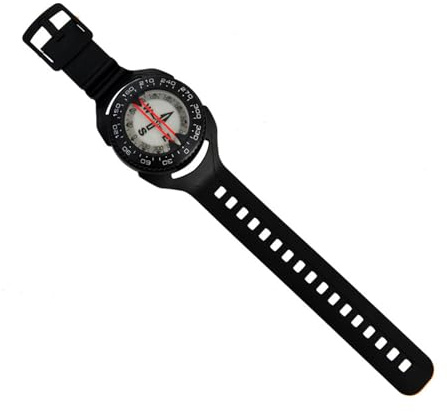 Uqezagpa Wasserdichte Kompass-Uhr, hohe Genauigkeit, Armbanduhren für Wandern, Camping, Wassersport, Camping, mit Metallbeschlägen