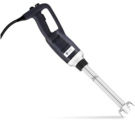 Royal Catering RCSM-500-300P Hand Blender Stick Immersion Mixer (Ergonomic Handle, 500W, 4,000-18,000 RPM, Splash Cover, Rod Length 300mm, Stainless Steel) Black