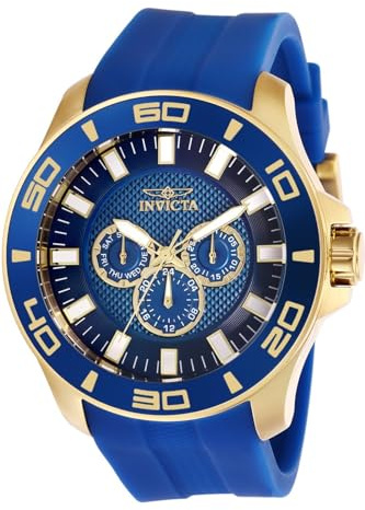 INVICTA Herren Analog Quarz Uhr mit Silikon Armband 28002