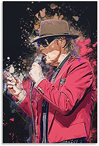 5D Diamant Painting Set FüR Erwachsene Und Kinder Udo Lindenberg Canvas Art Poster DIY Diamond Painting Kristall Strass Diamant Stickerei GemäLde 23.6x35.4(60x90cm) Kein Rahmen