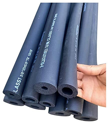 Vetris Manchon D'isolation Chauffage Tube D'isolation De Tuyau Imperméable Isolation pour Tuyaux Anti-Gel Et Calorifuge pour Tube Climatisation, Longueur 1.8/2m, ID 6/13/16/19/22/25/43/48/60/76mm