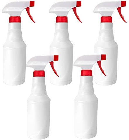 Sprühflaschen 500ml - 3/5/8/10 Stück Leer Sprühflaschen, Wiederverwendbar Kunststoffzerstäuber Nachfüllbare mit Verstellbare Sprühkopf für Pflanze Blumen Garten, Reinigung, Friseursalon, Autoreinigung