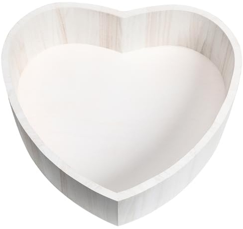Abaodam Heart Shaped Posing Basket Wooden Newborn Photography Prop for Photoshoots Smooth for Newborns Photographers Versatile Storage for Items