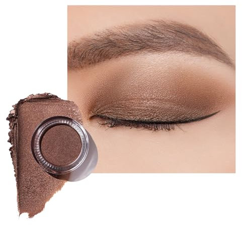 OULAC Fard a Paupiere Paillette Bronze | Fard a Paupiere Creme Très Pigmentée | Imperméable & Durable | Finition Perle Maquillage Pour les Yeux | Vegan | 06g (P01) Bronze