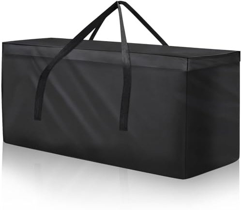 PATWING Bolsa de Almacenamiento para Cojines Jardín, Funda de Almacenamiento para áRbol de Navidad, Resistente 600D Oxford, Impermeable, Anti-UV, Funda Cojín para Muebles (200 * 60 * 75cm)