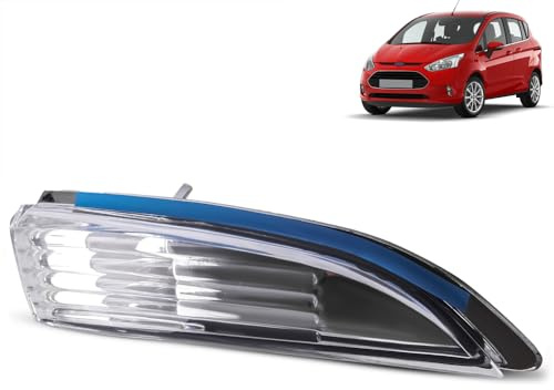 Robuste Außenspiegel-Blinkerlinse, rechte Fahrerseite, für Ford B-Max 2012–2017, Fiesta VI MK6 2008–2017, klares Blinklicht, 1547275, 8A6113B382AE