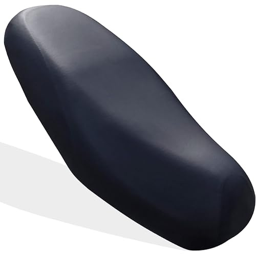 IOURVYA Funda para Asiento de Moto Impermeable y Universal, Piel elástica, protección Solar y contra la Lluvia, Antideslizante, resiste arañazos y es Transpirable.