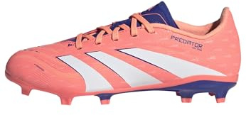 adidas Predator League Firm/Multi-Ground Boots Kids unisex-child Shoes, Signal Coral/White/Beam Orange, 11 UK
