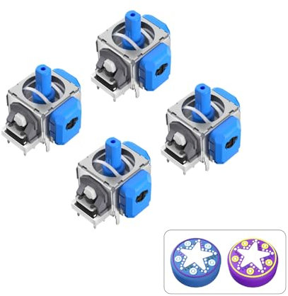 AKNES TMR Electromagnetic Joystick Replacement for DualSense PS5 / DualSense Edge Controller, Anti-Drift Stick Repair Accessories for Playstation 5 Controller - 2 Pairs