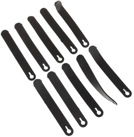 YgDssacc 10 Pcs Motorcycle Rubber Bands For Frame Securing Cable Ties Wiring Harness Cables Accessories For Motobike Bike Car(Black b)