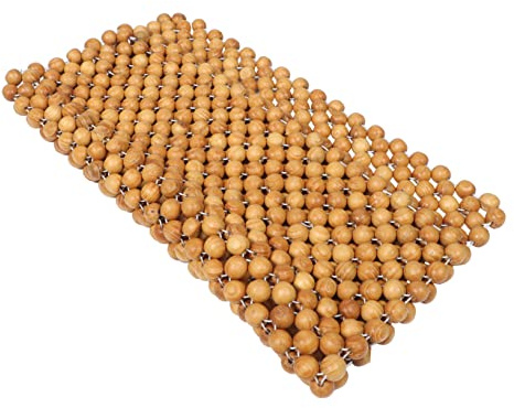 SOLUSTRE 45x45 Kissenbezug Kühlendes Autositzkissen Sitzkissen für Auto mit Holzperlen Bequem und Luftdurchlässig für Sommerfahrten