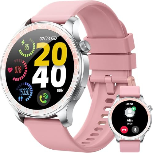 Fempoin Smartwatch, 1.43 HD AMOLED Orologio Smartwatch Uomo Donna con Chiamate e Whatsapp, Orologio Digitale con 100+ Sport, SpO2 /Cardiofrequenzimetro, IP68 Impermeabile Smart Watch per Android iOS