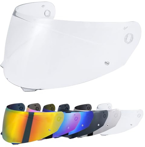 VCOROS Visiere Casque Moto pour HJ-33/i90/i91 | Visière de Casque de Protection Contre Le Vent Moto,Remplacement de lentille de Casque de Visière de Casque de Mot