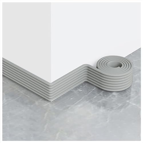 Plinthe autocollante, Plinthe autocollante multicolore 2 m x 8 cm(Grijs)