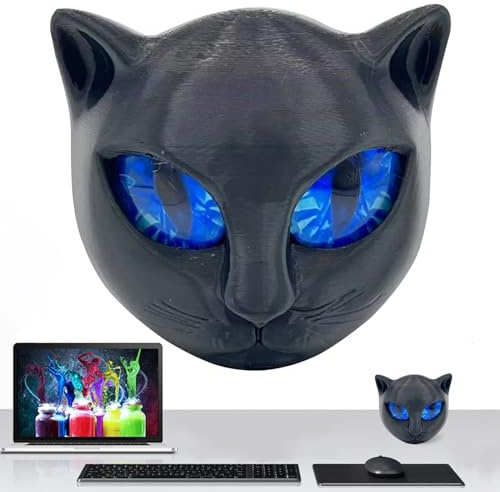 Figurina Del Gatto Nero - Elegante Scultura Felina, Memoria Del Gattino | Decorazioni Per Uffici Di Halloween, Sala Tematica, Biblioteca Degli Accessori, Scaffale Per Ornamenti, Atmosfera Misteriosa,