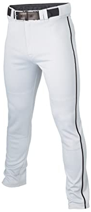 Easton | RIVAL+ Piped Baseball Pant | White/Black | Adult | Small
