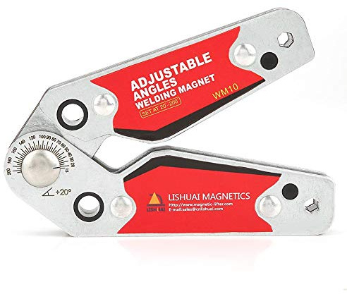 Welding Clamp Magnetic Welding Holder, 20 ° -200 ° Adjustable Angle Welding Holder Magnet Welding Magnet Set