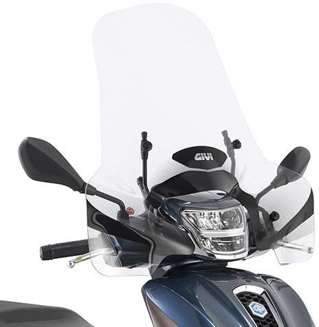 7057A A5615A|59 PARABREZZA VISIERA SCHERMO CUPOLINO PARAVENTO + ATTACCHI GIVI COMPATIBILE CON PIAGGIO MEDLEY 125 150 2020 MOTO SCOOTER