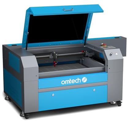 OMTech 100W Laser Graviermaschine 500 x 700 mm 100W CO2 Lasergravurmaschine Co2 Laser Cutter Lasergravierer Laser Graviergerät Autofokus 600 mm/s Doppelte Arbeitsbetten