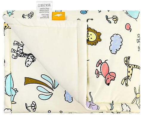ComfortAce Sydney Baby Blanket for Boys Girls, Animal Printed Growth Soft Comfortable Blankets 75 * 100CM (YELLOW, 75 * 100CM)