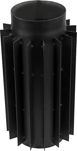 KOLOR DN 150 mm Rauchrohr 2 mm Kaminrohr Abgasrohr Ofenrohr Bogen Rosette Wandfutter (Abgaswärmetauscher)