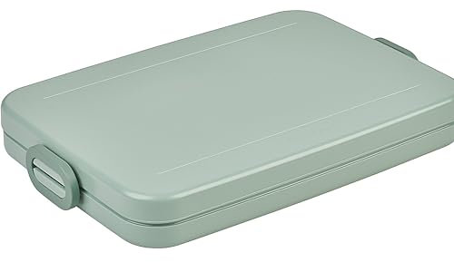 Mepal - Porta Pranzo Take A Break Piatto - Sacco per il Pranzo Ideale per la Borsa o lo Zaino del Computer - Porta Pranzo Piatto per 2 Panini o 4 Fette di Pane - 800 ml - Nordic Sage