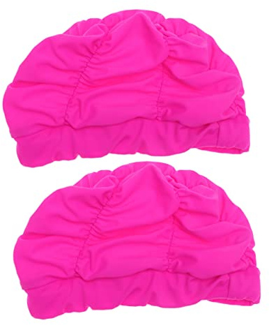 CORHAD 2pcs Swim Cap for Women Pen Stand for Desk Elbow Pads for Men Women Swim Hat Pocket Watch Case Girls Hijab Head Towels for s Head Wraps 's Pleated Swimming Cap