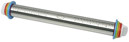 BrandNewCake Rouleau à Pâtisserie Inox Réglable 40cm - Parfait pour Pâtisserie et Cuisine