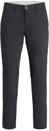 JACK & JONES Jpstmarco Jjturner chinobyxor för män, svart, 33W / 34L