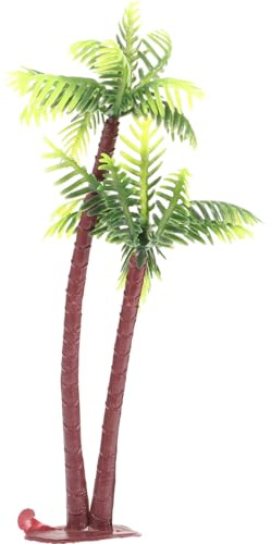 Cabilock Lot De 2 Mini Cocotiers en Plastique 5 Pouces pour Décor De Bonsaï Et Jardin Miniature Micro Paysage Et Imperméable