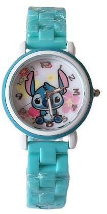 FASHION YO Reloj analógico de cuarzo con correa de acero inoxidable para gatos y niñas, relojes de regalo para niños, regalos de cumpleaños, caja de regalo