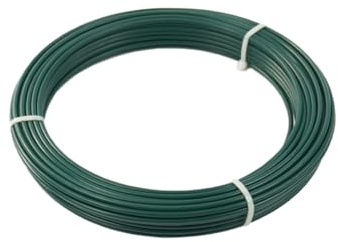 Festive Lights 25m Heavy Duty 3.5mm Catenary Garden Wire, Outdoor PVC Waterproof Festoon String Lighting Support Cable