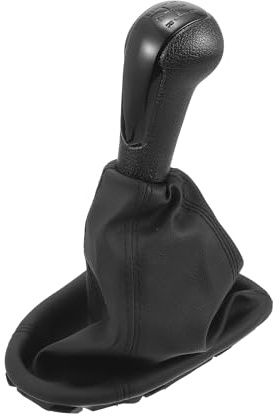 TUCKBOLD Schalthebelknopf Mit Abdeckung Für Chevrolet Spark 11-16 1 Stück | Schwarz, Kunststoff Und Kunstleder, 5 Gänge, Für Getriebe Im Auto, Ergonomisches Design, Langlebig, Hochwertiges Material