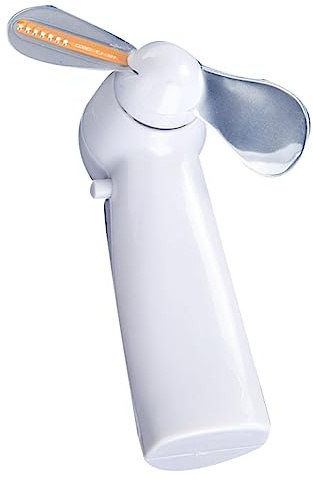 Hoement Handheld Mini Fan Mit Licht Tragbarer Tischventilator Für Büro Und Sommer Kleine Und Leichte Ausführung Weiß Batterie Für Zuhause Und Unterwegs