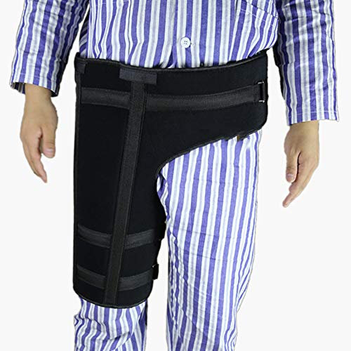 XDAWQP Adjustable Post Op Hip Brace For Recovery Stabilization, Medical Orthopedic Support Stabilizer After Surgery - Full Leg Stabilizer Knee Orthosis Splint (Right M)