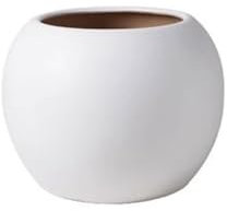 lskdnrufh Flowerpot Home Creative Ornaments Planting Trees and Flowerpot Extra-large Ceramic Flowerpot White Large Round Ball Planter