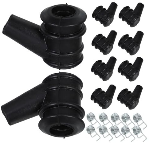 Milisten 10stücke Zündkerzenstecker Für Gartenwerkzeuge Zündsystem-ende Funkenableiter Kettensägen-kit Mit Gummikappe Und Eingebauter Für Effizientes Baumbeschneiden